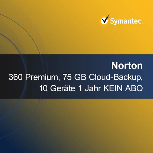 Norton 360 Premium, 75 GB kopii zapasowej w chmurze, 10 urządzeń 1 rok BEZ SUBSKRYPCJI